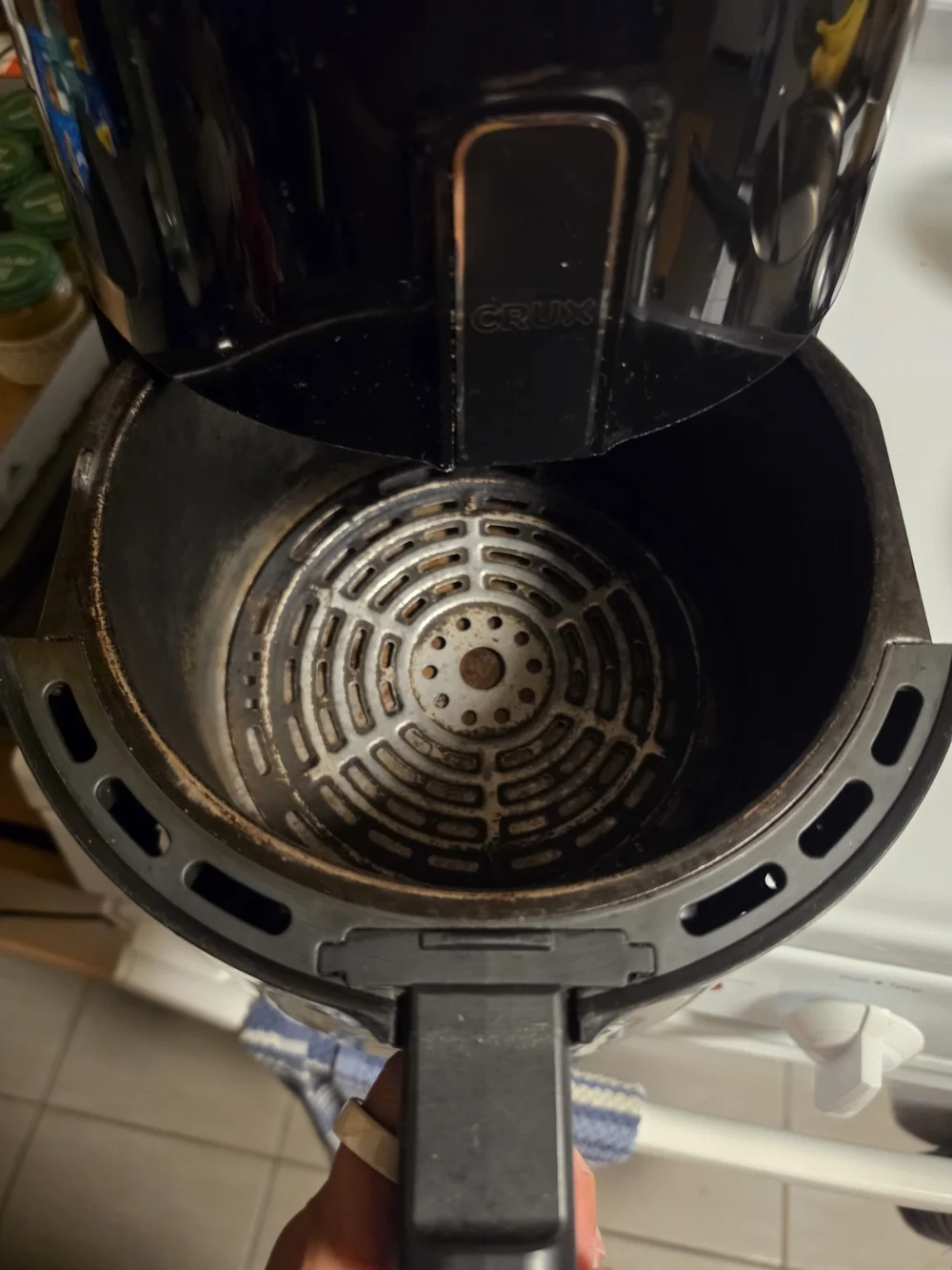 Black Air Fryer - Compact Home Dining Appliance